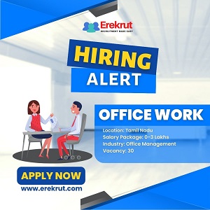 Urgent Requirement For Office Work