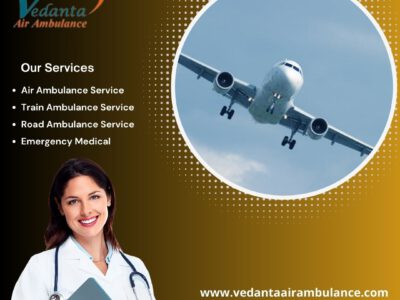 Hire Vedanta Air Ambulance Service in Indore with Life-Care ICU Facilities