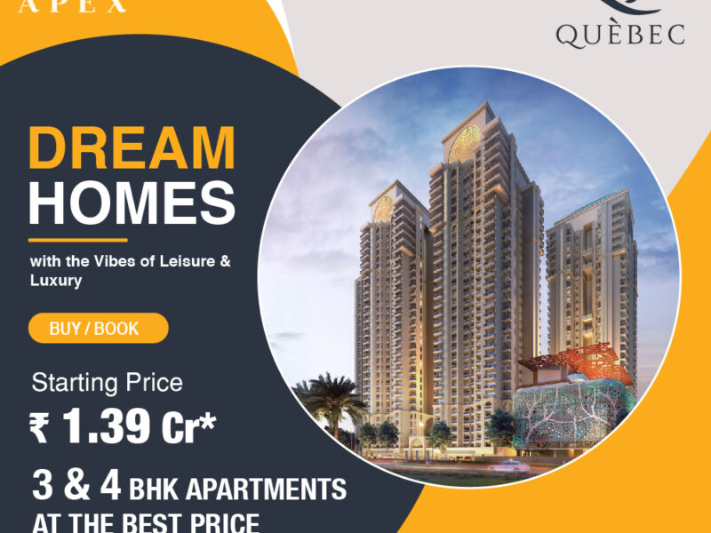 3 and 4 BHK Apartments Luxurious Living in Apex Quebec
