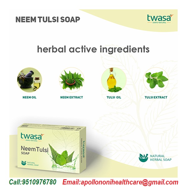 Twasa Neem Tulsi Herbal Bath Soap