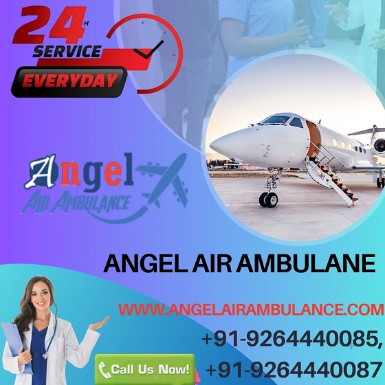 Book Angel Air Ambulance Service in Guwahati with Reliable ICU Setup
