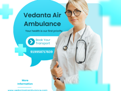 Avail the best Air Ambulance Service in Bagdogra by Vedanta for Emergency Patients.