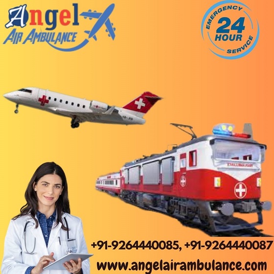 Hire Angel Air Ambulance Service in Delhi with Advanced Ventilator Setup
