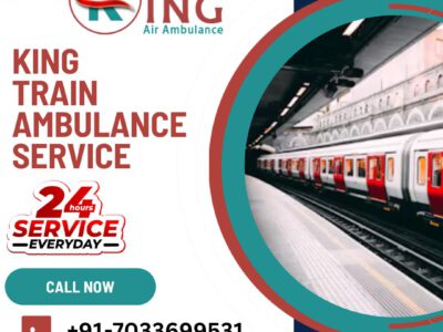 King Train Ambulance Service in Ranchi with a Combination of Medical Equipment