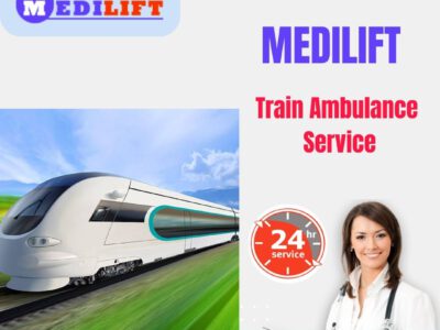 Get Train Ambulance Service in Ranchi by Medilift with medical facilities
