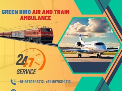 Book Green Bird Air and Train Ambulance Service in Chennai with Hi-tech Medical Tool