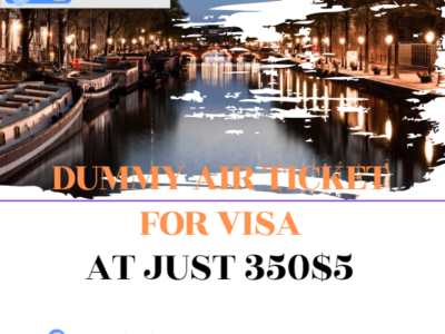 Dummy air ticket for visa