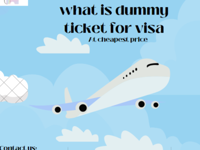 what is dummy ticket for visa