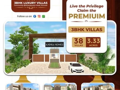 Kuda Approval Villas with Modren Amenities Kurnool | Kadru Homes