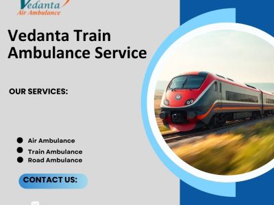 Choose Vedanta Train Ambulance Service in Siliguri that offers a hassle-free transfer of patients