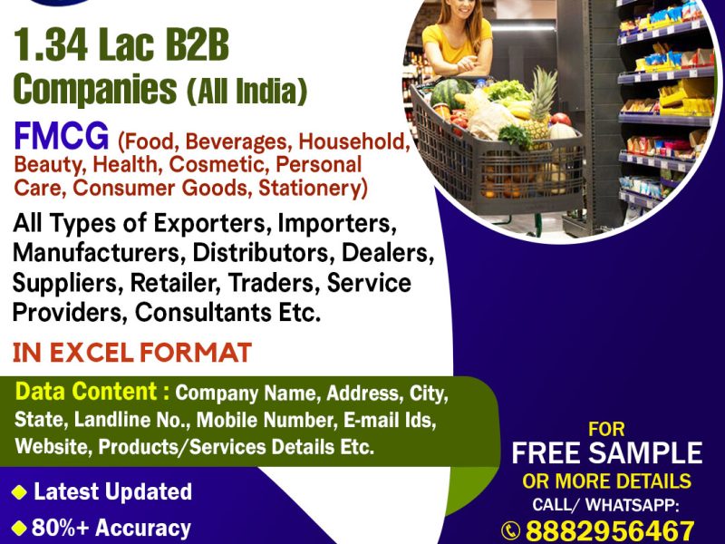 77Data: Download the Verified list of fmcg Companies in India