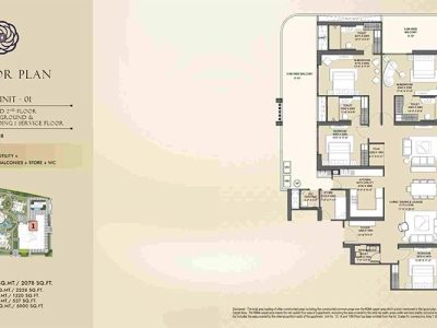4 BHK Apartment in Ghaziabad - Gaur NYC Residence
