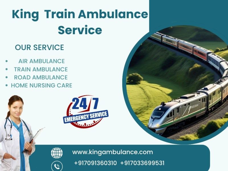 King Train Ambulance Service in Nagpur transports your patient to their destination with faster transfer for better treatment.