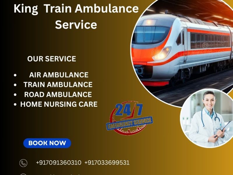 King Train Ambulance Service in Varanasi transports your patient to their