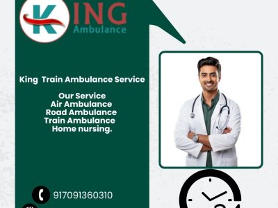 King Train Ambulance from Bangalore transfers patients from one place to another without any hassle or discomfort