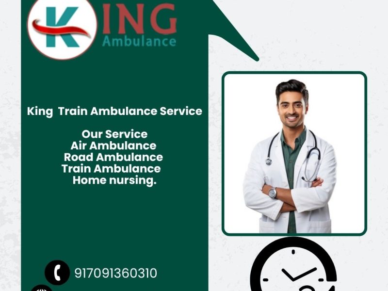 King Train Ambulance from Bangalore transfers patients from one place to another without any hassle or discomfort
