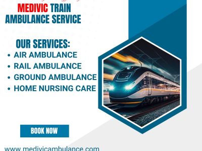 Medivic Train Ambulance in Allahabad which provides the Excellent Patient Transfer