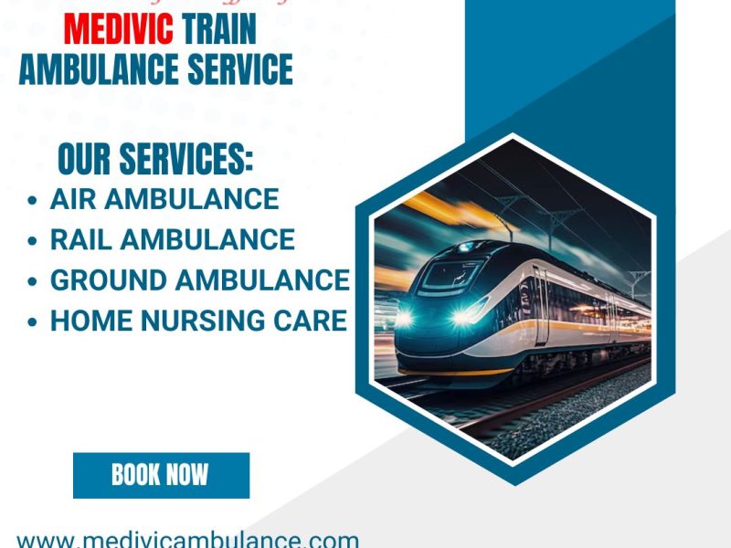 Medivic Train Ambulance in Allahabad which provides the Excellent Patient Transfer