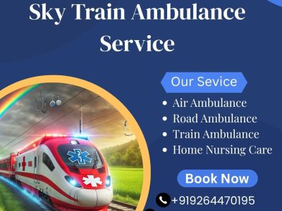 Choose Indoor Sky Train Ambulance Service in Indore with Doctor Support Team