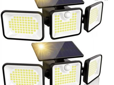 walmart.com 63% OFF SUNOYAR Solar Lights Outdoor, 2500LM 3 Heads Motion Sensor Lights