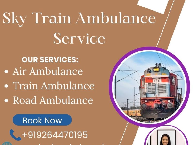 Book Sky Train Ambulance Service under Doctor's Support Team