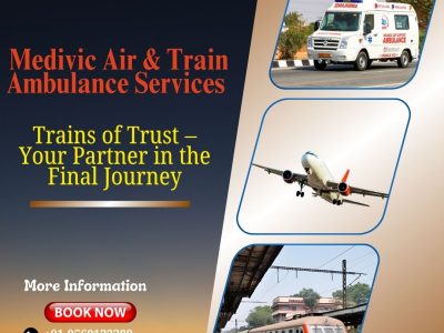 Medivic Train Ambulance in Ranchi is available as per your needs