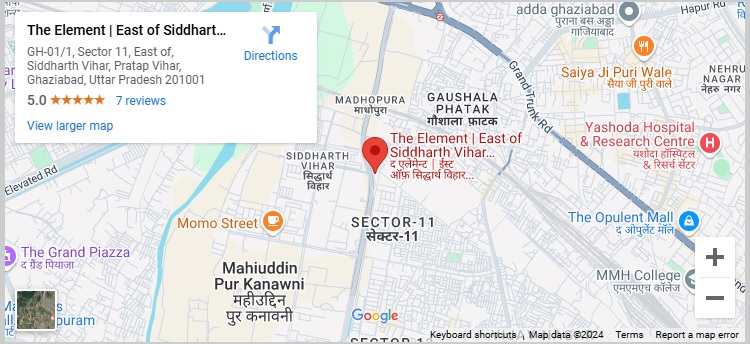 3 BHK Luxury Apartment in Siddharth Vihar - The Element