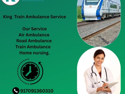King Train Ambulance Service in Nagpur transports your patient to their destination