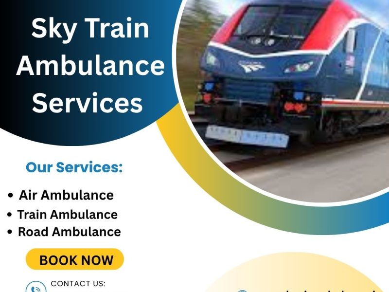 Choose Sky Train Ambulance in Kolkata to transport your critical patient