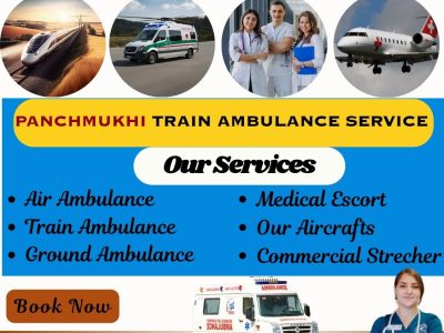 Panchmukhi Train Ambulance Service from Patna – Relocation arranged with efficiency
