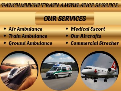 Panchmukhi Train Ambulance Service in Patna- Hire Reliable Medical Facility