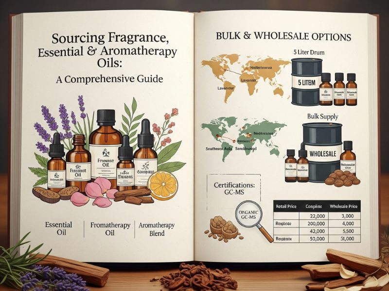 A Comprehensive Guide to Sourcing Fragrance, Essential, and Aromatherapy Oils: Bulk and Wholesale Options