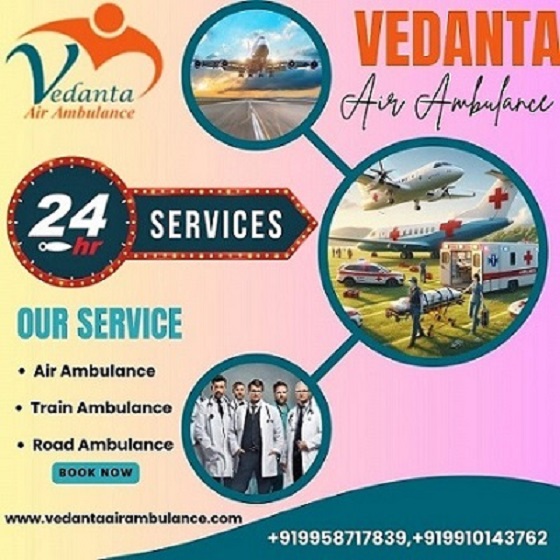 Hire Vedanta Air Ambulance Service in Ranchi with Top-grade Medical Equipment