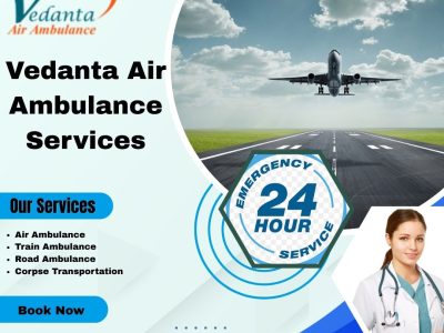 Vedanta ICU Air Ambulance in Darbhanga—Helpful in completing medical transfers safely