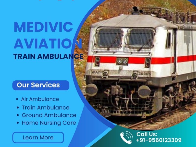 Medivic Aviation Train Ambulance Service in Patna provide amazing facilities