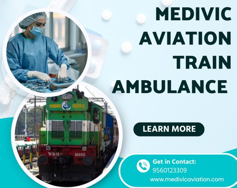 Medivic Aviation Train Ambulance Services in Bhopal provides advanced facilities