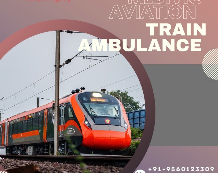 Medivic Aviation Train Ambulance Service in Jamshedpur has the best and quickest framework