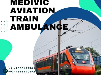Medivic Aviation Train Ambulance Service in Dibrugarh has the best and instant framework
