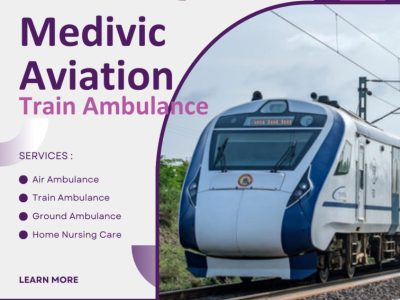 Medivic Aviation Train Ambulance Service in Lucknow provides an AC train seat to our patients