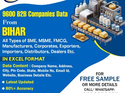 77 Data: Download the Verified List of Companies in Bihar