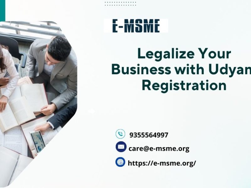 Legalize Your Business with Udyam Registration