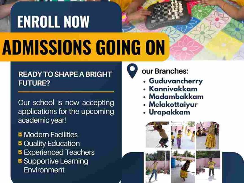 Are you looking for Preschool In Urapakkam?