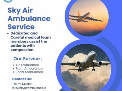 Transport Medical Patients Safely With Sky Air Ambulance From Raipur To Delhi