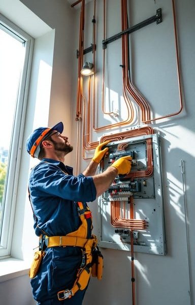 Electrical work in Nihal Vihar 92