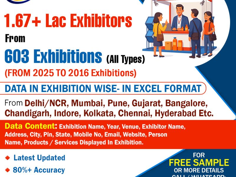 77Data: Download the Verified List of Exhibition Exhibitors Database