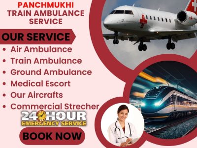 Hire Panchmukhi Train Ambulance Service in Delhi with High-Tech Medical Facility