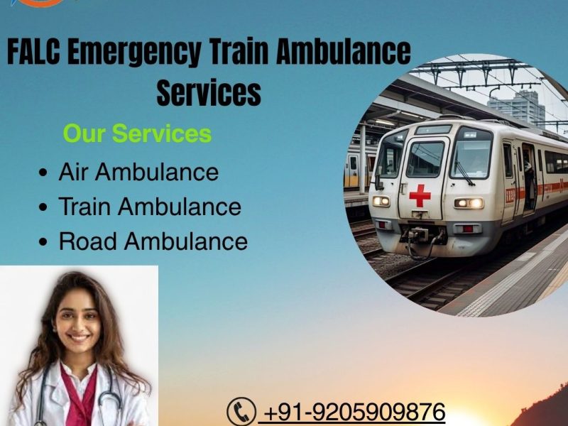 FALC Emergency Train Ambulance in Ranchi is an authentic, shifty, and stress-freak