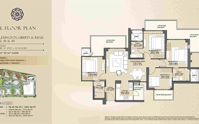4 BHK Apartment in Ghaziabad | Gaur NYC Residence