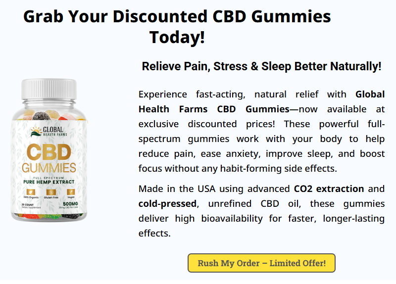 Global Health CBD Gummies Reviews 2025 - Real Consumer Reports!