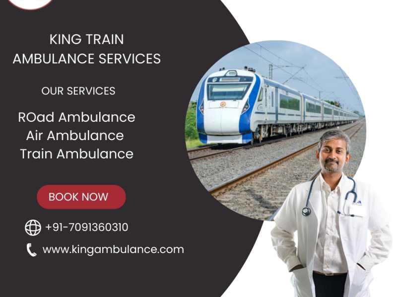Book King Train Ambulance Service in Jabalpur for your patient now